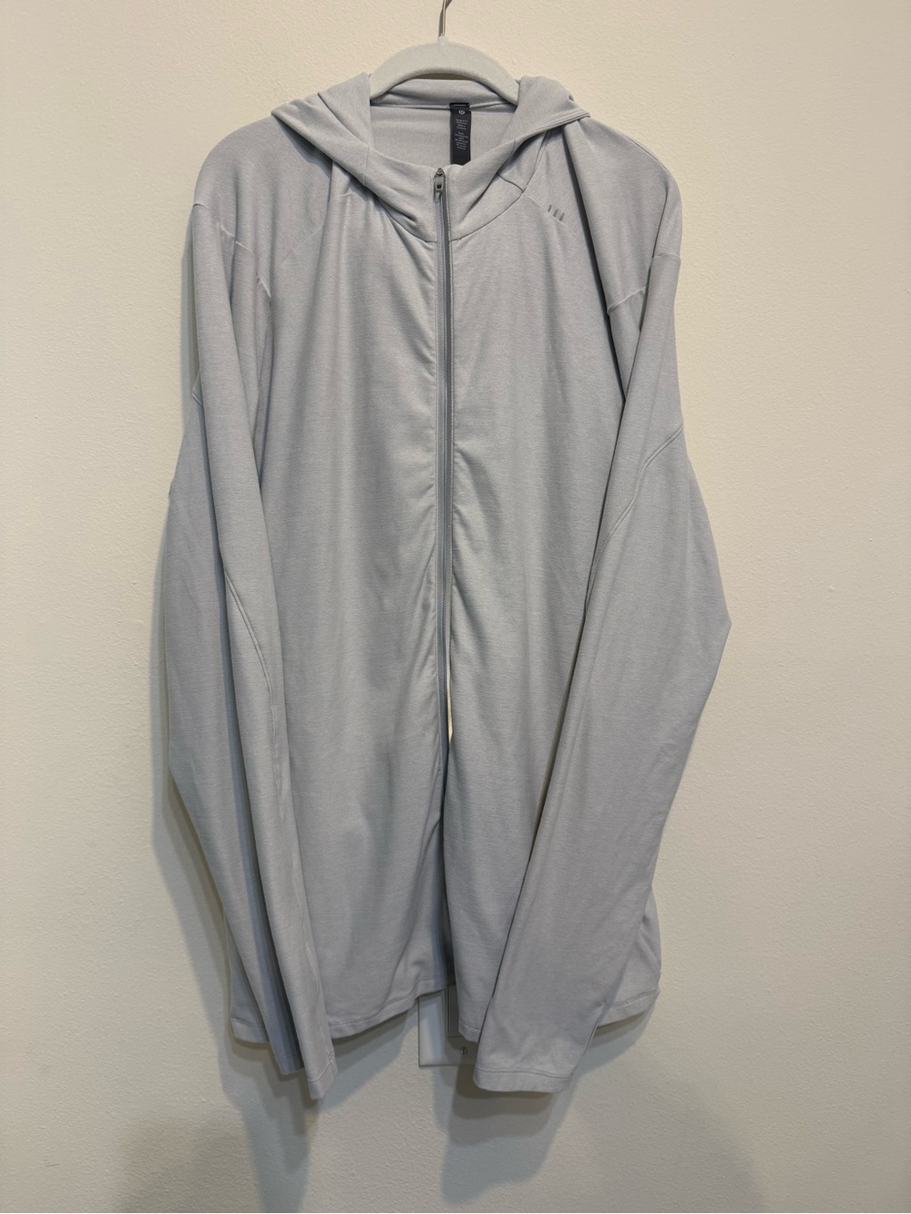 lululemon athletica Light Gray Full-Zip Hooded Jacket